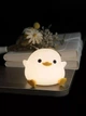 Ночник детский DS-DUCK-01 в форме мультяшной утки силиконовый мягкий сенсорный с аккумулятором Белый (0003) - изображение 7