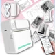 Детский принтер моментальной печати C19 аккумуляторный с Bluetooth подключением Бело-зеленый (127-14-17129) - изображение 2