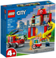 Конструктор LEGO City Пожежне депо та пожежна машина 153 деталі (60375) (955555909176271) - Уцінка - зображення 1