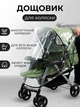 Универсальный дождевик для детской коляски с вентиляционными отверствиями Прозрачный (401641) - изображение 1