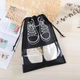 Универсальная водонепроницаемая сумка для хранения обуви ShoeBag, черная, 4 штуки - изображение 2