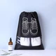 Универсальная водонепроницаемая сумка для хранения обуви ShoeBag, черная, 4 штуки - изображение 5