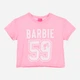 Детская футболка-топ для девочки Disney Barbie YE10393 98-104 см Светло-розовая (3609088120364) - изображение 1