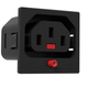 Разъем панельный SCOLMORE ACP-135015BK гнездо IEC Lock C13 IEC320 серия IEC Lock с фиксацией соединения 3 контакта - изображение 2