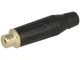 Роз'єм кабельний RCA штекер Amphenol ACPR-BLK паяння на кабель Ø 3.0–6.5 мм колір чорний - зображення 4
