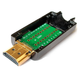 Разъем кабельный HDMI штекер Hyperline ACM-HDMI19-M-PCB с PCB и металлическим разборным корпусом для кабеля Ø 5–10 мм (4 разных вставки) - изображение 10