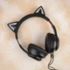Накладні навушники ONIKUMA Bluetooth Gaming CAT with LED B90, 800mAh, BT5.0, AUX, 800mAh, 15h, black - зображення 7