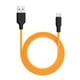 Кабель силіконовий HOCO Micro USB X21 Plus 1м оранжевий - зображення 2