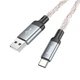 Кабель HOCO Shine U112 з підсвічуванням RGB - USB - Type-C 1m - зображення 1