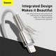 Кабель металлические штекеры BASEUS Type-C to Lightning Metal Data Cable 2м (CATLJK-B02) - изображение 5