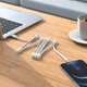 Кабель HOCO Lightning Magnetic absorption charging data cable U103 1m білий магнітний - зображення 3