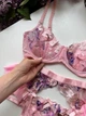 Комплект жіночої білизни з поясом і гартерами SM2350pp Simply sexy рожевий S - зображення 3