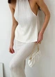 Женская вязаная майка ART KNIT Loren молочная, M 039561 - изображение 10