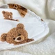 Детское махровое полотенце с уголком 70х70 см Oh My Kids "Мишки" молочный - изображение 2