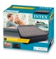 Надувная кровать - матрас велюр Intex 64136 со встроенным насосом (220-240В) 152х203х42 см Черная - изображение 3
