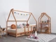 Детская кровать домик Монтессори от Busy Wood на ножках с ящиками 3х90 см Модель 1 натуральное дерево 160х80 см - изображение 3