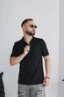 Поло с молнией черное 2XL - изображение 5