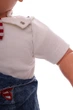Комбинезон джинсовый с футболкой для мальчика Мишка синий 68 см (39849) - изображение 3