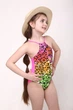 Детский купальник слитный для девочки Keyzi рост 122см Розовый Colorful 20 - изображение 2