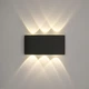Бра LINZA SIX 6W R170 3000К черное BLACK Luminaria светильник светодиодный настенный 450Lm IP54 170х80х40мм - изображение 1