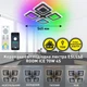 Светодиодная LED люстра Esllse ROOM ICE RGB 70W 4S черная 385×75мм с управлением со смартфона APP BLACK - изображение 3