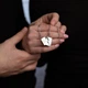 Парні кулони для закоханих на шию з нержавіючої сталі "Letter of love" - зображення 8