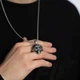 Чоловічий кулон на шию "DJ Skull" з нержавіючої сталі - зображення 5