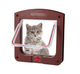 Дверцята двосторонні для тварин з 4 режимами PET DOOR Brown - зображення 1