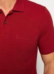 Бордовое мужское поло с карманом LC Waikiki 3XL - изображение 2