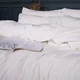 Простынь на резинке MirSon Велюр Winter Frost 28-0001 White Velvet 180х190 (2200003990843) - изображение 6