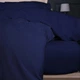 Простынь на резинке MirSon Велюр Winter Frost 28-0006 Navy blue Velvet 80х200 (2200004000145) - изображение 5