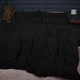 Простынь на резинке MirSon Велюр Winter Frost 28-0007 Black Velvet 140х200 (2200004001302) - изображение 2