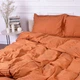 Пододеяльник MirSon 110х140 Satin Stripe 30-0005 Brown (2200005249154) - изображение 1
