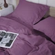 Простынь MirSon двуспальная 200x220 см 30-0008 Smoky Pink Satin Stripe (2200005250495) - изображение 3