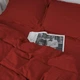 Простынь MirSon двуспальная 200x220 см 30-0018 Red Satin Stripe (2200005254707) - изображение 2