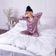 Простынь MirSon евро 220x240 см 30-0001 White Satin Stripe (2200005245880) - изображение 8
