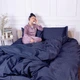Комплект постельного белья MirSon Satin&nbsp;Stripe 30-0020&nbsp;Smoky&nbsp;Blue 110х140 Детский (2200005246313) - изображение 7