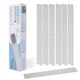 Сменные файлы белые papmAm для пилы прямой PRO EXPERT 22, 150 грит (50 шт) DFCE-22-150W STALEKS - изображение 1
