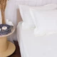 Простынь MirSon Poplin Line 002 Milky White 180х220 см (2200006277989) - изображение 3