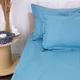 Простынь MirSon Poplin Line 067 Green Wave 180х220 см (2200006279488) - изображение 4