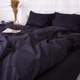 Простынь MirSon Poplin Line 099 Black 150х200 см (2200006279976) - изображение 9