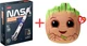 Набор Трехмерная головоломка-конструктор Cubic Fun NASA Ракета Аполлон Сатурн-5 + Мягкая игрушка TY Squish-A-Boos Groot 20 см (6944588210595_1) - изображение 1