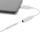 Adapter Deltaco USB Type-C - 3.5 mm Mini-Jack 0.11 m White (USBC-1145) - obraz 3