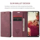 Чехол-книжка CaseMe из нубука для Xiaomi Redmi Note 12 Pro 5G Бордовый - изображение 6