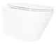 Унитаз подвесной Qtap Swan Ultra Quiet White, с сиденьем Slim Duroplast/Soft-close/Quick Release QT16335180W - изображение 1