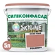 Цветная Фасадная Силиконовая Краска «Силиконфасад» SkyLine 3030-Y80R Росамбра 5л - изображение 2