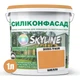 Цветная Фасадная Силиконовая Краска «Силиконфасад» SkyLine 2050-Y40R (C) Шелли 1л - изображение 2