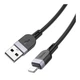 Кабель синхронизации Hoco X109 Silicone 2.4A USB to Lightning 1m Black (35923_3605828) - изображение 4