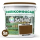 Цветная Фасадная Силиконовая Краска «Силиконфасад» SkyLine 7020-Y30R (C) Меларден 5л - изображение 2