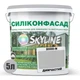 Цветная Фасадная Силиконовая Краска «Силиконфасад» SkyLine 2000-N Дымчатый 5л - изображение 2
